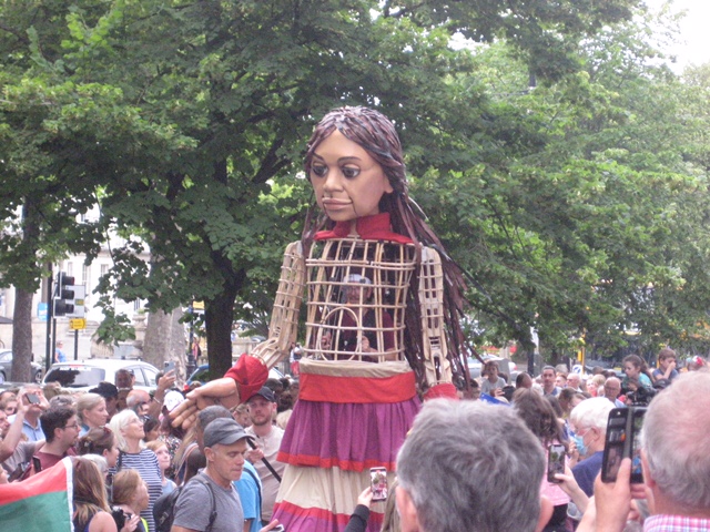 Little Amal Visits Cheltenham