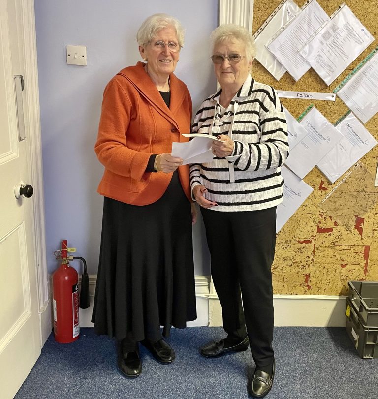 Donation from Cheltenham Skittles League