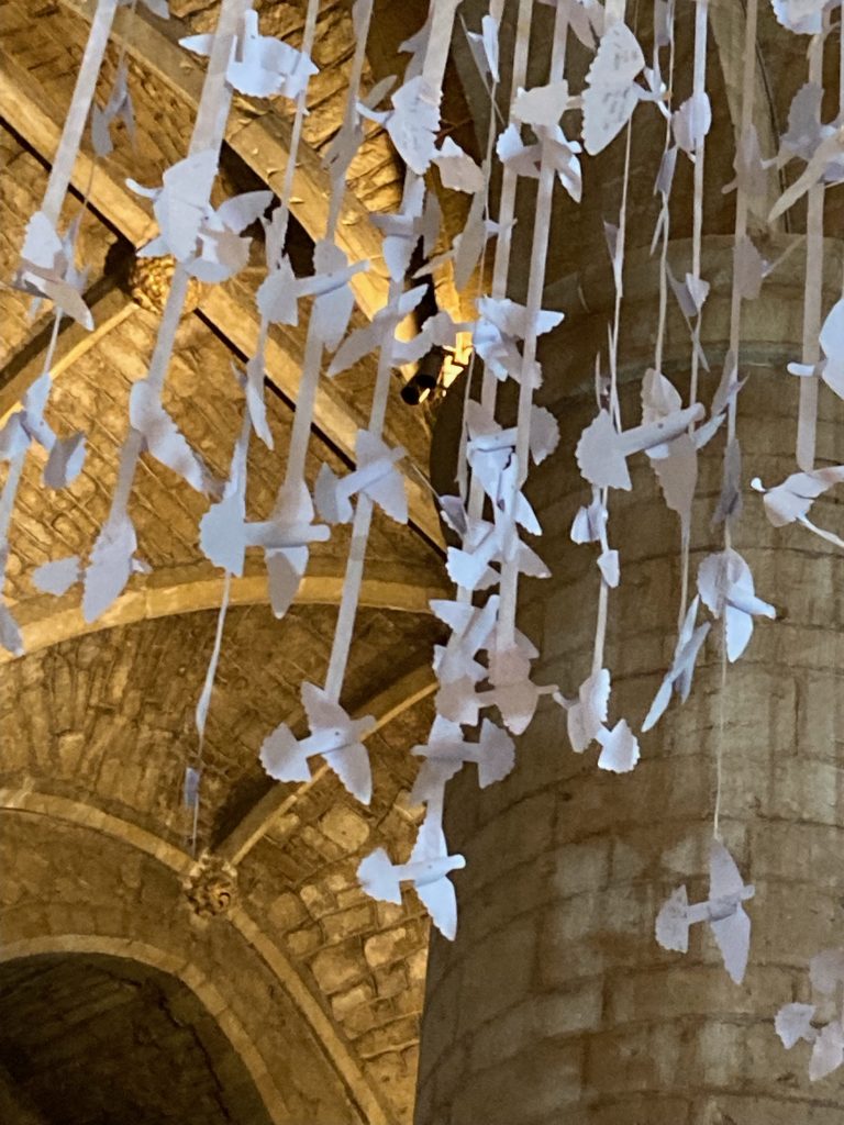 Tewkesbury Abbey Peace Doves